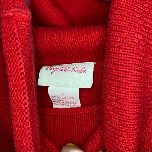 Vintage American Flag Knit Sweater Size Large GUC - Picture 4 of 5